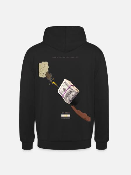 M A M - Sweat-shirt à capuche unisexe - noir