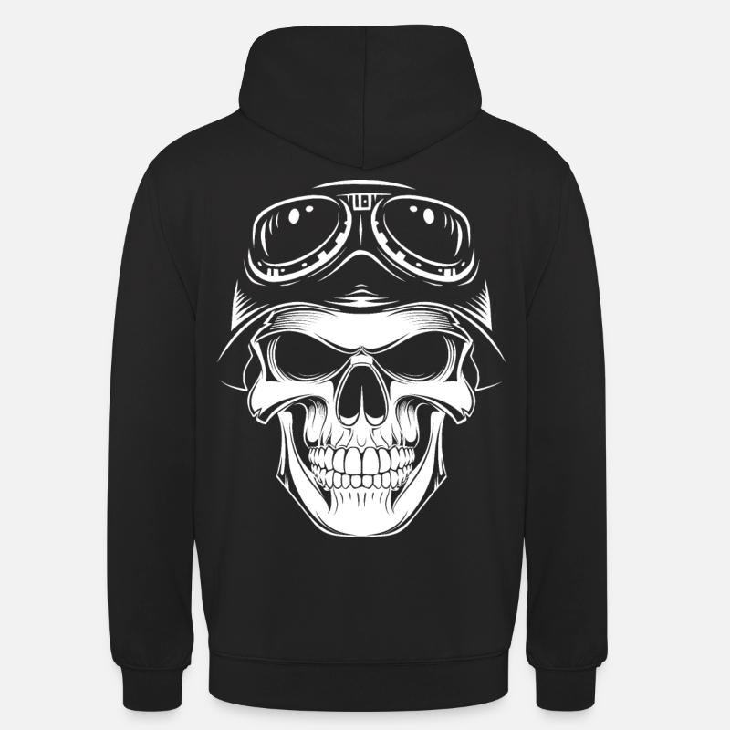 Skull Rider - Sweat-shirt à capuche unisexe - noir