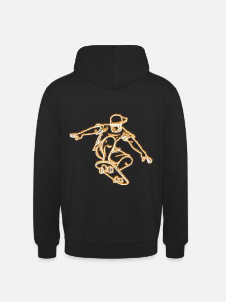 Skateboard Geschenk - Unisex Hoodie - Schwarz