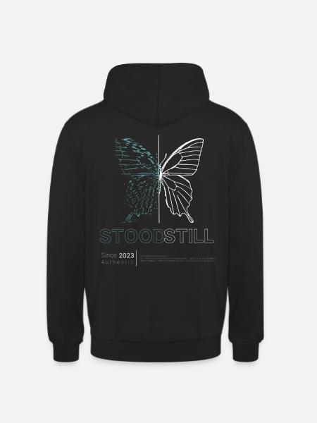 Butterfly Schmetterling Oversized Tshirt Hoodie - Unisex Hoodie - Schwarz