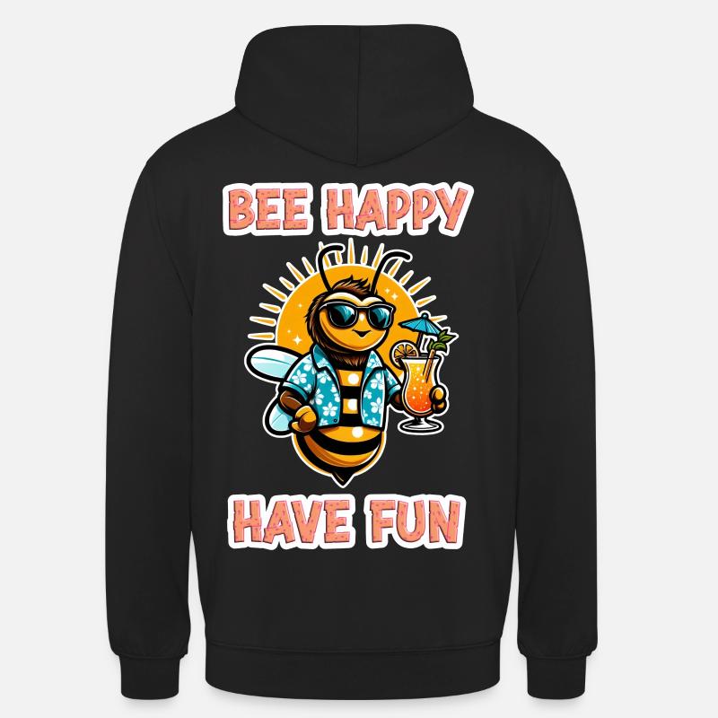 Bee Happy - Amusez-vous 3 - Sweat-shirt à capuche unisexe - noir