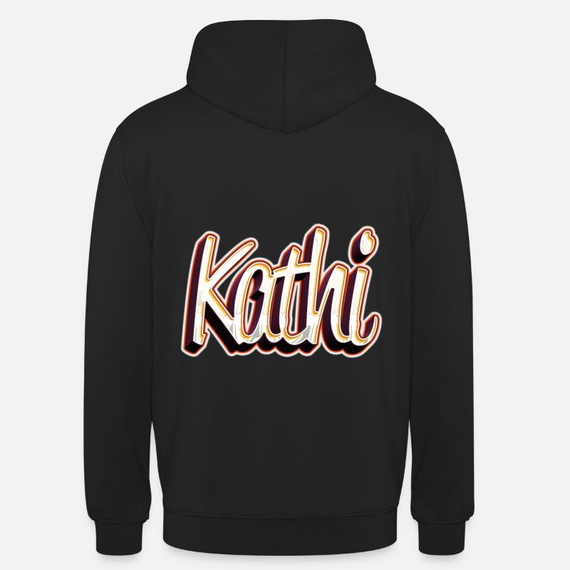 Kathi Imię Imię Pseudonim Graffiti - Bluza z kapturem typu unisex - czarny