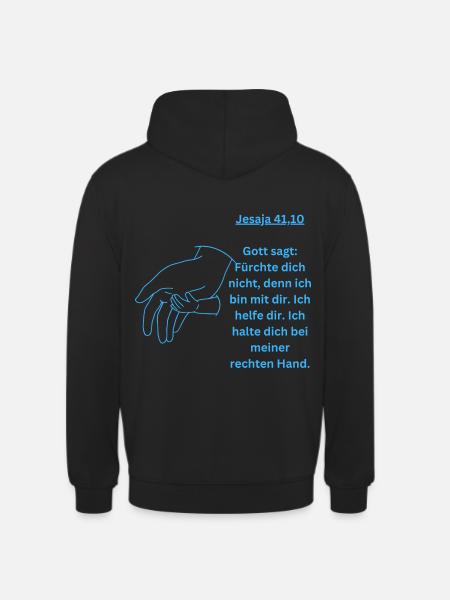 Jesaja 41 10 - Unisex Hoodie - Schwarz