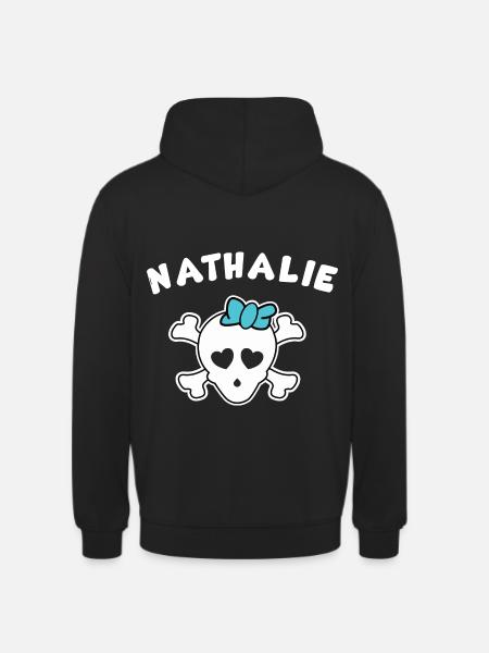 Pirate Nathalie Design for Girls and Women - Unisex Hoodie - black