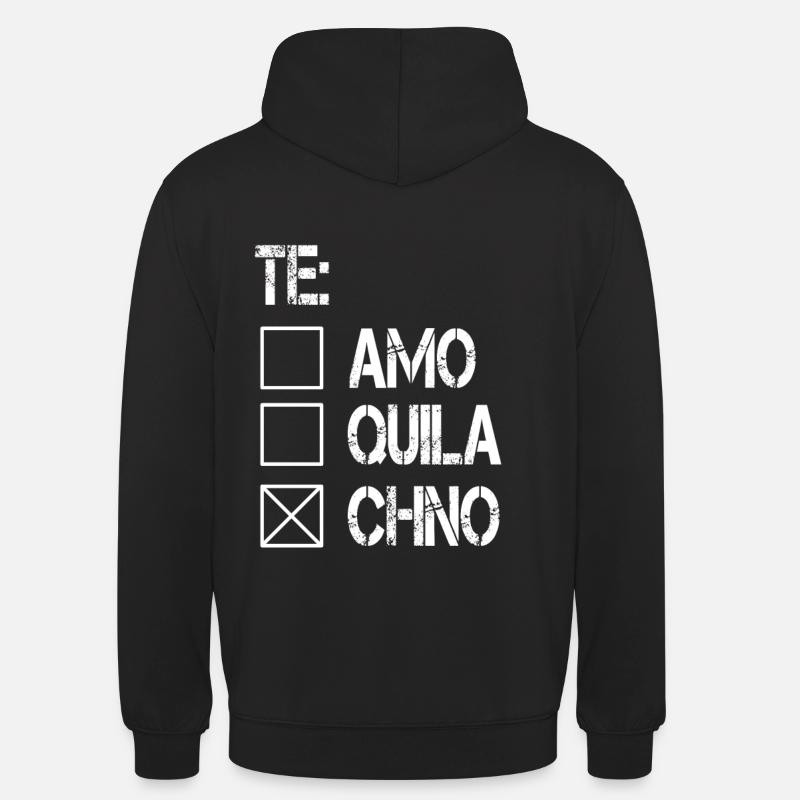 Techno - Sweat-shirt à capuche unisexe - noir