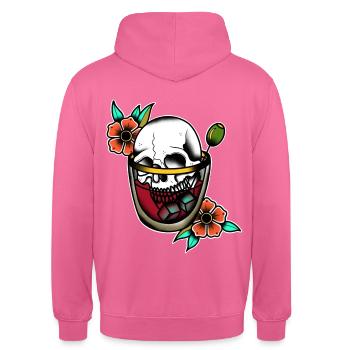 Ice contact - Sweat-shirt à capuche unisexe - rose - Dos - Michal (187cm)