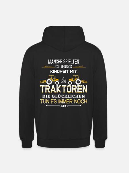 Farmers play Tractor - Unisex Hoodie - black