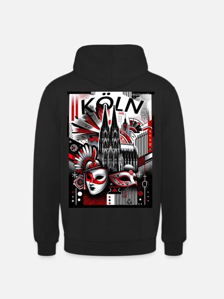 Köln Cologne Motiv - Unisex Hoodie - Schwarz