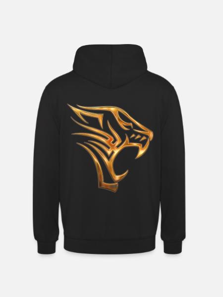 Tribal Tiger - Sweat-shirt à capuche unisexe - noir