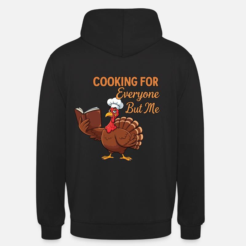 Cuisson de la dinde - Sweat-shirt à capuche unisexe - noir