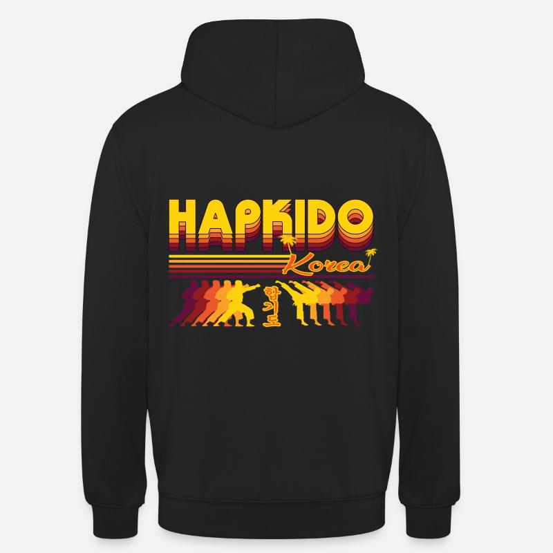 Cooles Hapkido Retro Design - Unisex Hoodie - Schwarz
