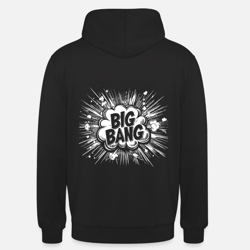 Urknall Outfit - Comic-Explosion im Design - Unisex Hoodie - Schwarz