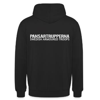 Pansartrupperna - Swedish Armoured Troops - Unisex Hoodie - black - Back - Michal (187cm)