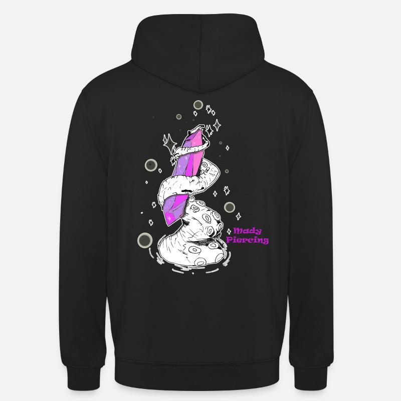 Mady Piercing final - Sweat-shirt à capuche unisexe - noir