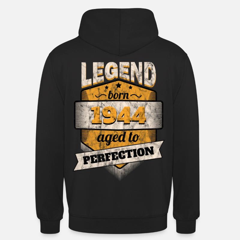 1944 - Sweat-shirt à capuche unisexe - noir