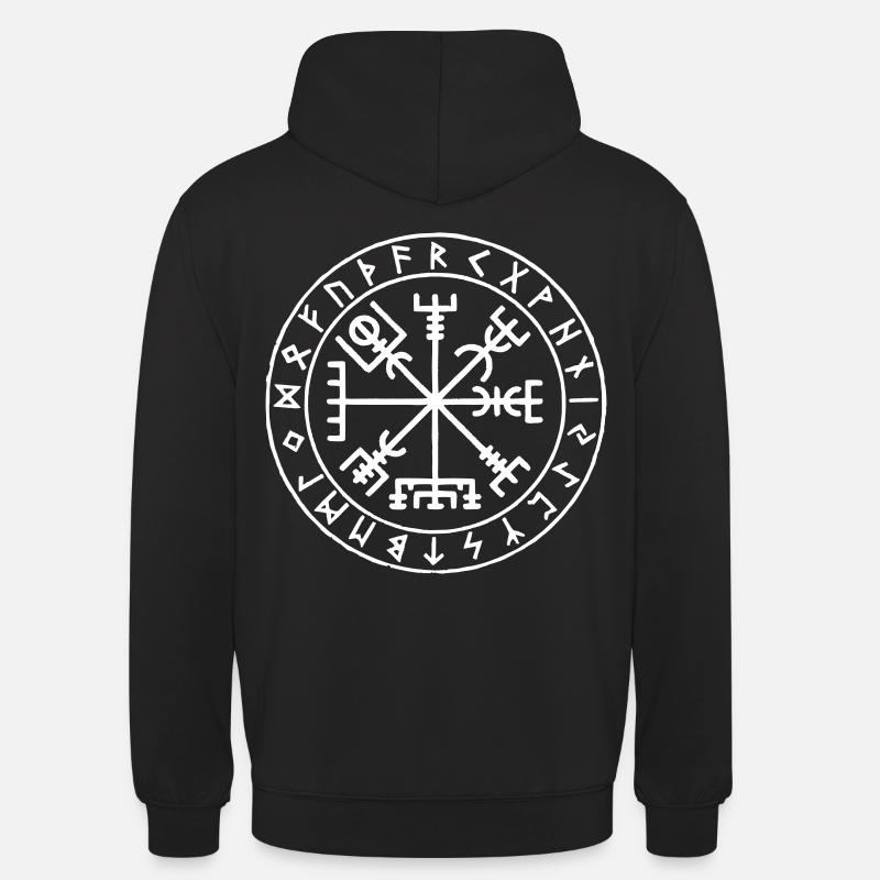 Wikinger-Kompass - Unisex Hoodie - Schwarz