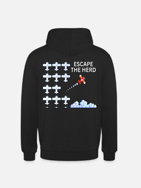 Flugzeug-Spotter und Fotograf - Unisex Hoodie - Schwarz