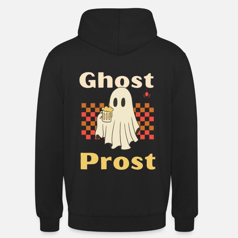 Geist Ghost Prost Halloween - Unisex Hoodie - Schwarz