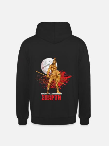 Sparta Krieger Lambda Schild - Unisex Hoodie - Schwarz