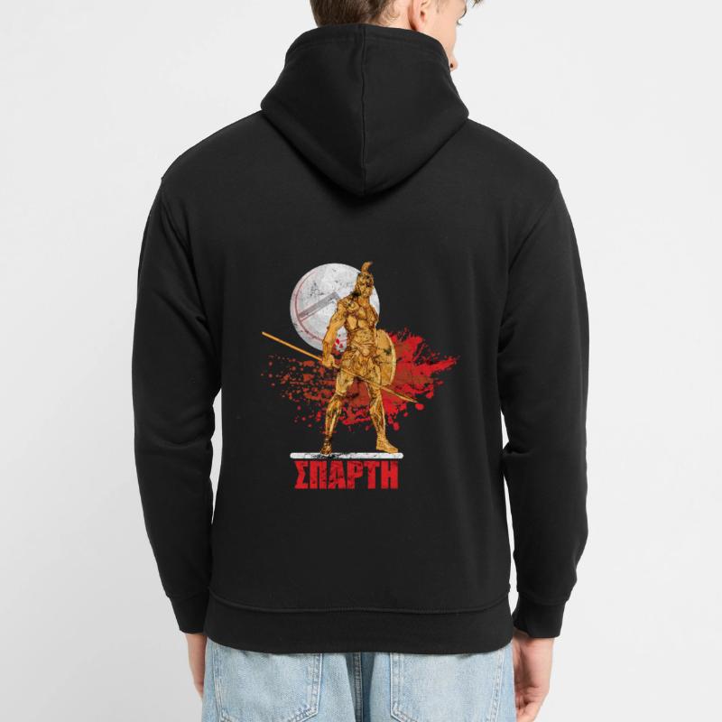 Bouclier Lambda Sparta Warrior Sweat-shirt à capuche unisexe