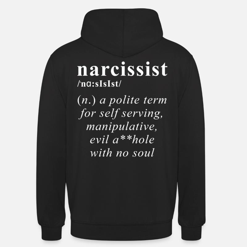 Narzisst Definition - Unisex Hoodie - Schwarz