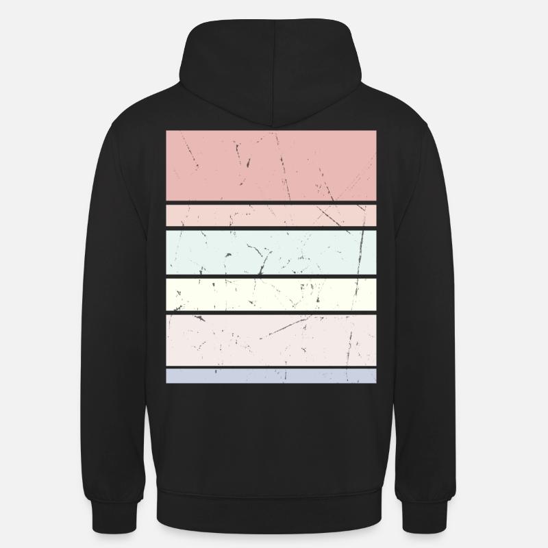 Rectangle pastel d’arrière-plan - Sweat-shirt à capuche unisexe - noir