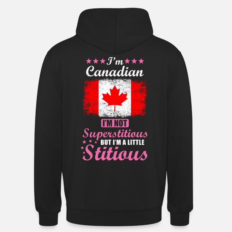 Cadeau canadien Drôle Dire Canada - Sweat-shirt à capuche unisexe - noir
