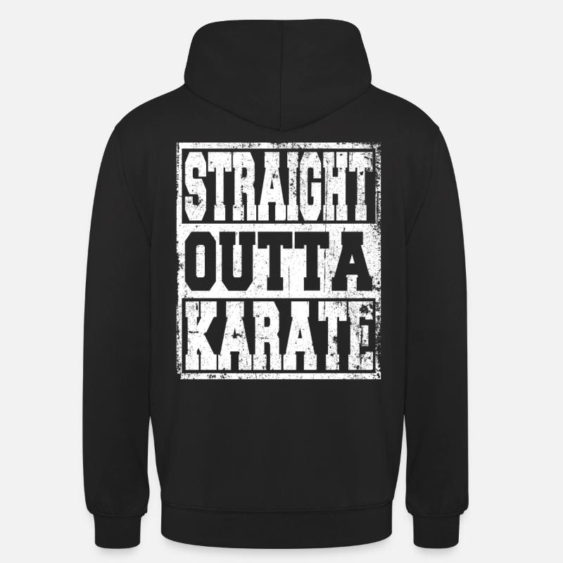 Karaté en disant drôle - Sweat-shirt à capuche unisexe - noir
