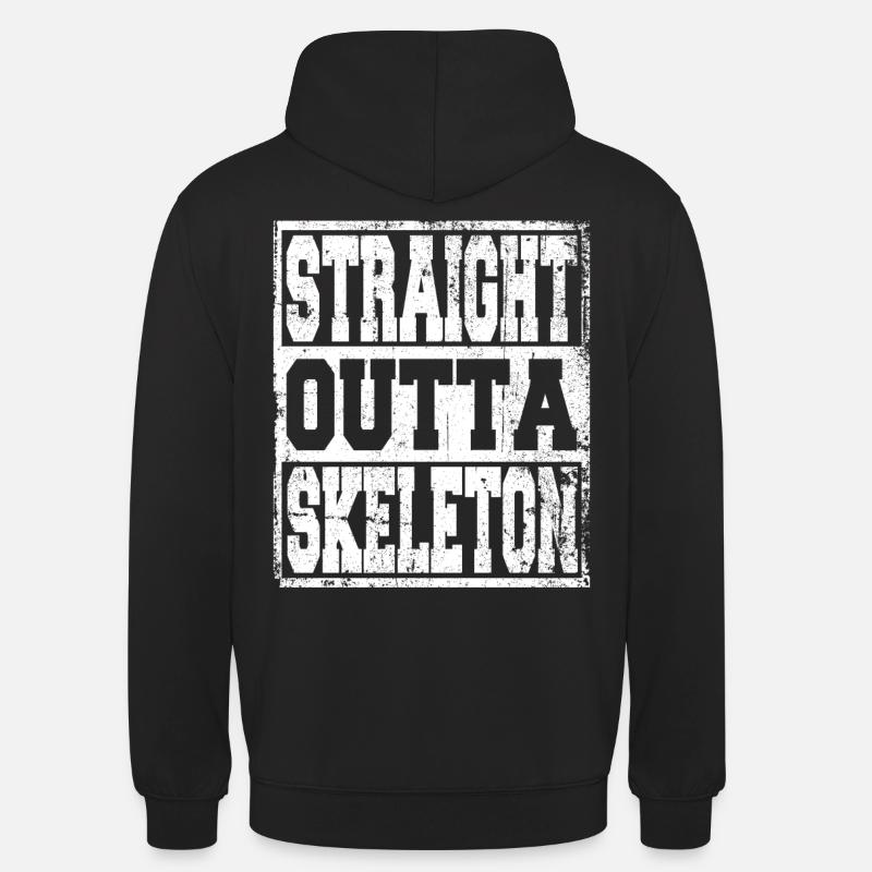 Skeleton Spruch lustig - Unisex Hoodie - Schwarz