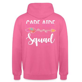 Pflegerin Gruppe - Unisex Hoodie - Pink - Hinten - Michal (187cm)