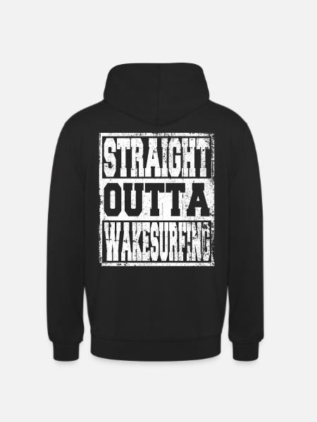 Wakesurfing saying funny - Unisex Hoodie - black
