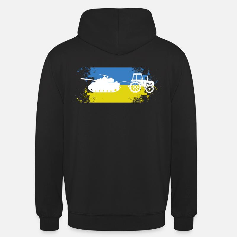 Traktor Panzer Ukraine Meme - Unisex Hoodie - Schwarz
