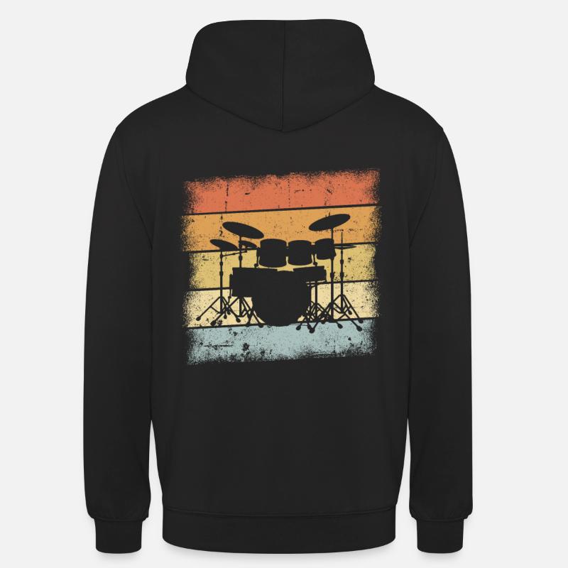 Drummer Geschenk - Unisex Hoodie - Schwarz