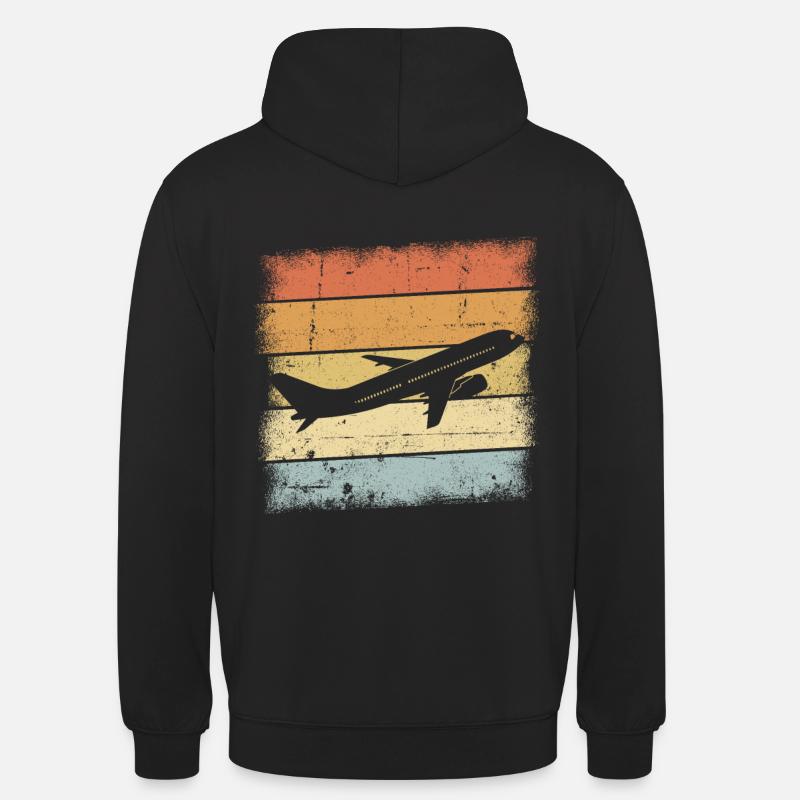 Pilot Geschenk - Unisex Hoodie - Schwarz