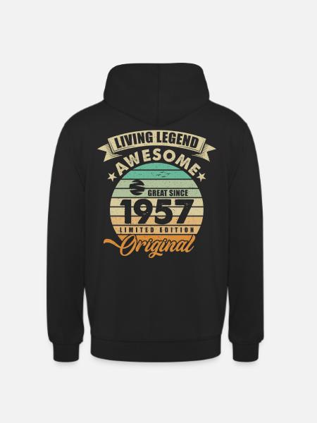 1957 Birthday - Unisex Hoodie - black