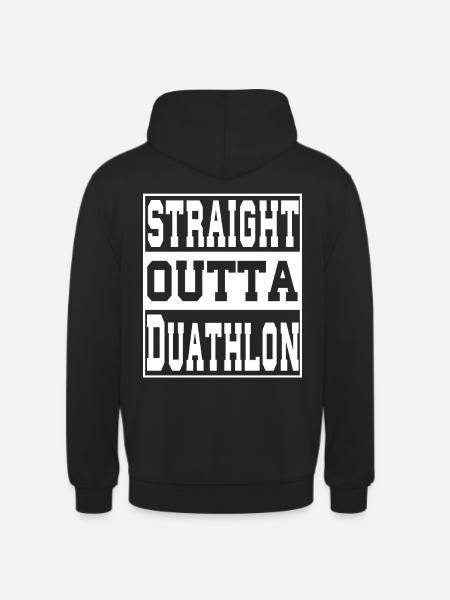 Duathlon dit drôle - Sweat-shirt à capuche unisexe - noir