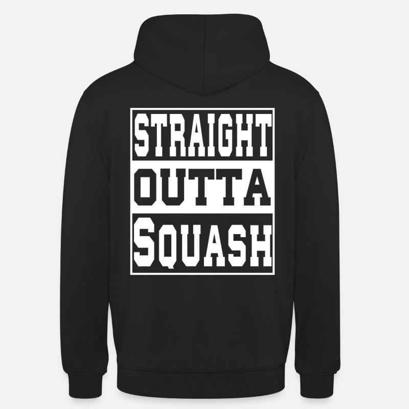 Squash disant drôle - Sweat-shirt à capuche unisexe - noir