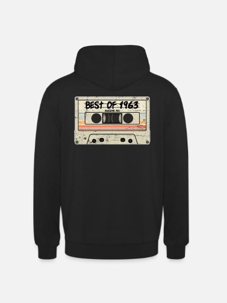 Le meilleur de 1963 - Sweat-shirt à capuche unisexe - noir