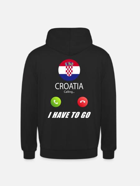 Croatia calls lusiger flags slogan - Unisex Hoodie - black