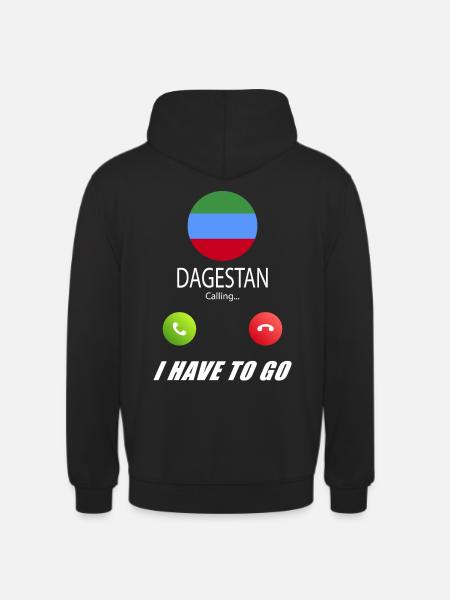 Dagestan calls lusiger flags saying - Unisex Hoodie - black