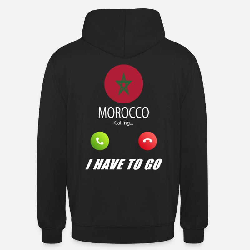 Le Maroc qualifie de slogan les drapeaux lusiger - Sweat-shirt à capuche unisexe - noir