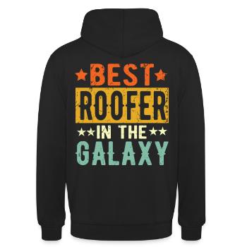 Beste dakdekker ooit dakdekker cadeau - Uniseks hoodie - zwart - Achter - Michal (187cm)