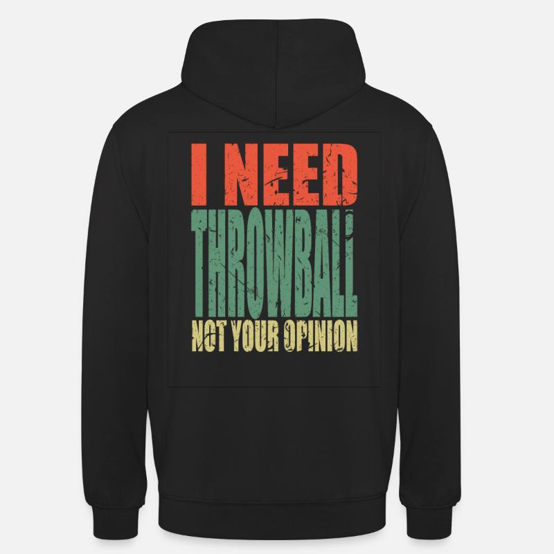 Throwball disant drôle - Sweat-shirt à capuche unisexe - noir