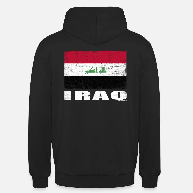 Annonces Flag Grunge Annonces Flag - Sweat-shirt à capuche unisexe - noir