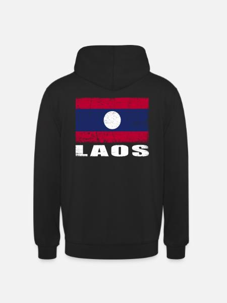 Annonces Flag Grunge Annonces Flag - Sweat-shirt à capuche unisexe - noir