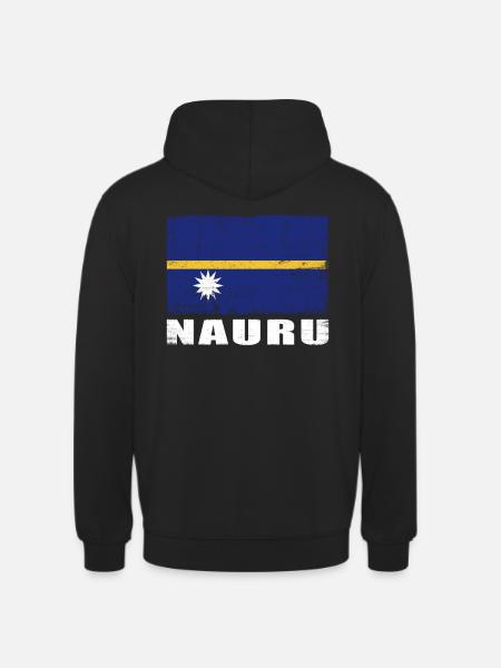 Nauru Flag Grunge Nauru Flag - Unisex Hoodie - black