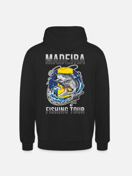 Excursion de pêche à Madère - Sweat-shirt à capuche unisexe - noir