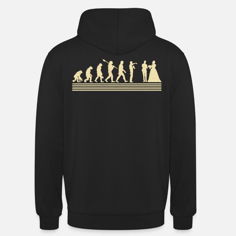 Évolution du photographe de mariage - Sweat-shirt à capuche unisexe - noir