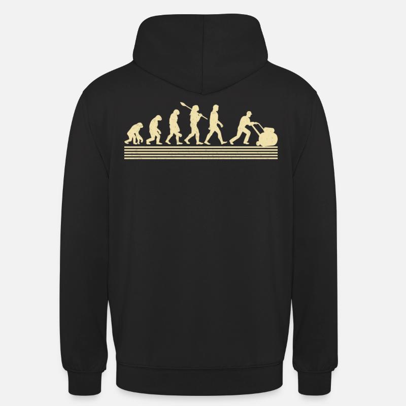 Évolution des paysagistes - Sweat-shirt à capuche unisexe - noir