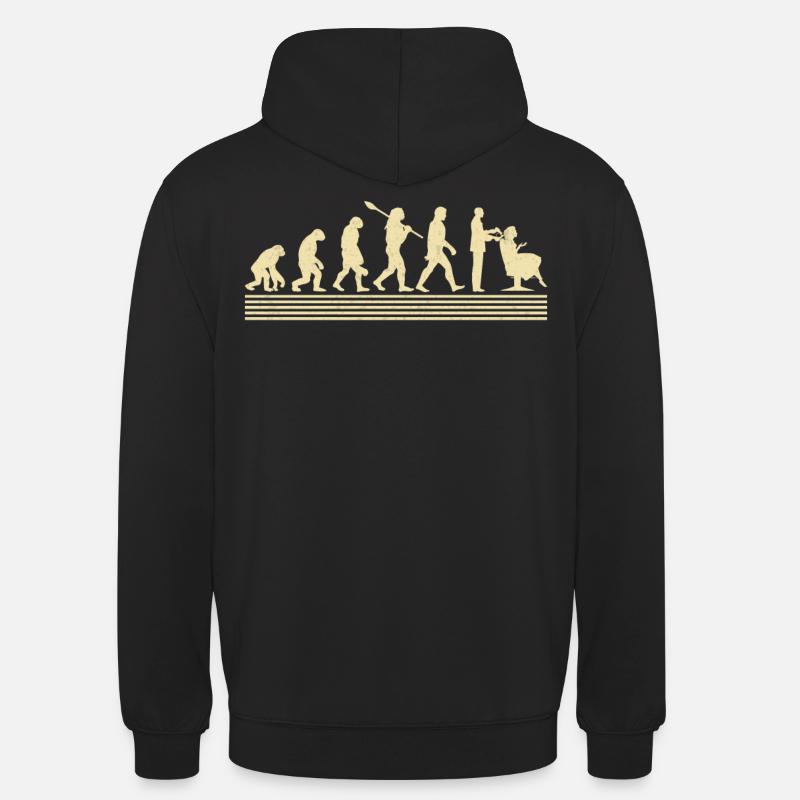 Friseur Evolution - Unisex Hoodie - Schwarz